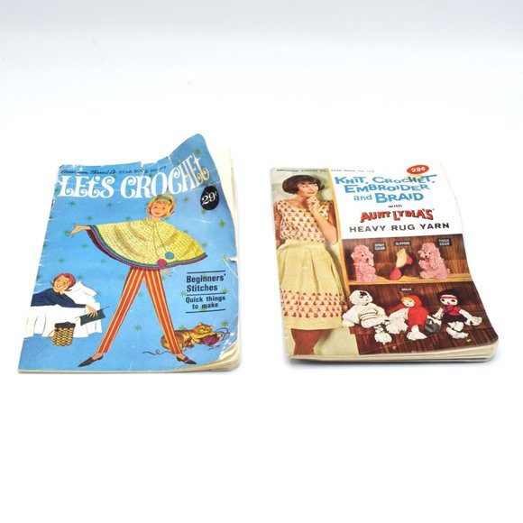 Vintage Let's Crochet Book 175 & Knit Crochet Embroider & Braid Book 173 - Picture 7 of 7